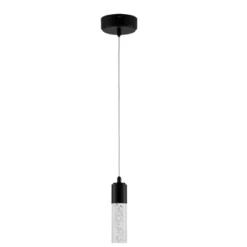 4.75" LED 1-Light Bolha Bubble Acrylic/Iron Minimalist Pendant Black - JONATHAN Y -Decora Shop GUEST 4c352014 58b1 4666 99af 13e1bbcaba08