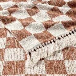 60"x80" Woven Cotton Checkered Bed Throw - Threshold™ -Decora Shop GUEST 4ce89455 f48f 439d b8d4 1dfb591a210f