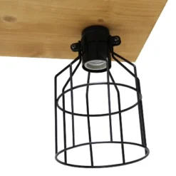 4-Light Wood Beam Pendant Brown - Lalia Home -Decora Shop GUEST 4e363262 0861 470c a08c ae38022e18dc