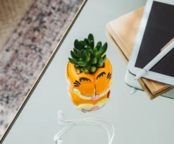 Silver Buffalo Garfield 4-Inch Ceramic Mini Planter With Artificial Succulent -Decora Shop GUEST 4f351e73 5878 4648 95a7 4323e9d77fc2