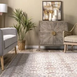 NuLOOM Gemma Machine Washable Transitional Floral Area Rug -Decora Shop GUEST 4fa28bca 4d81 4671 9493 dd463e46d20e