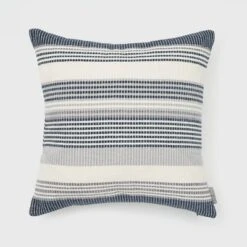 18"x18" Freja Striped Chenille Woven Square Throw Pillow - Evergrace -Decora Shop GUEST 52a0d3fa c364 4952 8a11 ba4f66891842