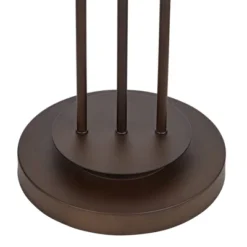 Franklin Iron Works Marlowe Rustic Farmhouse Floor Lamp 60 1/2" Tall Bronze Metal Oster Woven Burlap Fabric Inner Drum Shade For Living Room Bedroom -Decora Shop GUEST 558d03b1 bb02 488e 8e59 93495922bfc6