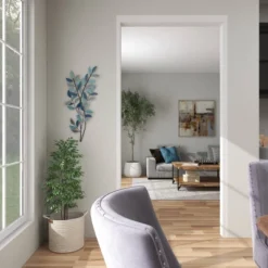 Metal Leaf Wall Decor With Gold Accent Blue - Olivia & May 27 Metal Leaf Wall Decor With Gold Accent Blue - Olivia & May -Decora Shop GUEST 573b7f45 ab1e 4032 8c37 184df23ddcc7