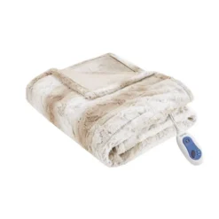 50"x70" Marselle Oversized Faux Fur Electric Throw Blanket - Beautyrest -Decora Shop GUEST 58f11e16 5069 4323 ab05 c74f19333fb9