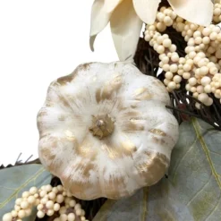 Northlight Dahlia And Pumpkin Fall Artificial Floral Wreath, 22-Inch -Decora Shop GUEST 5a534d33 d74c 4acc 8971 2ddcbf1ad587