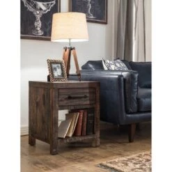 Mariner Tripod Style Wood Floor Lamp With Burlap Drum Shade Rust - Storied Home -Decora Shop GUEST 5ad81e93 bc2d 4c12 ad6e cb554969ea1f