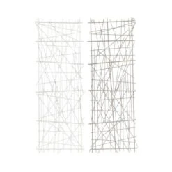 Set Of 2 Metal Geometric Overlapping Lines Wall Decors - CosmoLiving By Cosmopolitan -Decora Shop GUEST 5b5a2f9b 92c7 4eef 9aa2 c9a5d5a4f40b