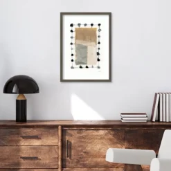 19" X 25" Neutral Collage II By Laura Horn Wood Framed Wall Art Print - Amanti Art -Decora Shop GUEST 5c0a77c4 845f 4a78 9686 b5a982224a45