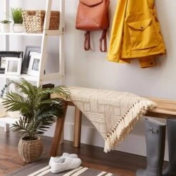 50"x60" Basketweave Throw Blanket - Design Imports -Decora Shop GUEST 5cce0a47 a683 481f a44b a5fc8f8f65be