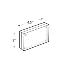 Azar Displays Clear Acrylic Magnetic Photo Frame Block 4.5" X 3" Vertical/Horizontal -Decora Shop GUEST 5d5e1457 af91 48ca b358 2f7838f76630