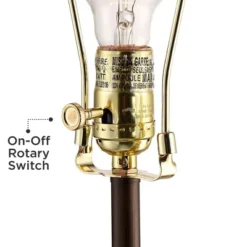 360 Lighting Todd Modern Table Lamps 30" Tall Set Of 2 Bronze With USB And AC Power Outlet In Base Oatmeal Shade For Bedroom Living Room Bedside Desk -Decora Shop GUEST 5d9ec55c a11e 4e96 a6dc fe3d458cff79