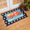 Evergreen Black & White Dots Layering Mat 11.5 X 9.5 Inches Indoor And Outdoor Decor