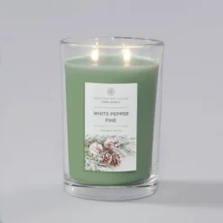 19oz Jar Candle White Pepper Pine Home Scents - Chesapeake Bay Candle -Decora Shop GUEST 5f933975 43b5 4322 9b16 ccb05fd66ecd