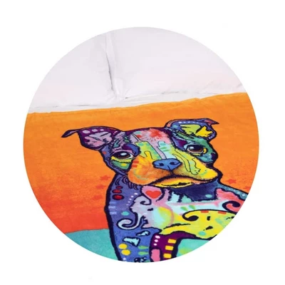 Dawhud Direct 50" X 60" Colorful Dean Russo Puppy Fleece Throw Blanket For Women, Men And Kids 1 Dawhud Direct 50" X 60" Colorful Dean Russo Puppy Fleece Throw Blanket For Women, Men And Kids