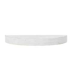 Small Round Wood Floating Decorative Wall Shelf White - American Art Decor -Decora Shop GUEST 6192beba 77aa 410e a043 37b4b34a2fc9