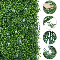 Yaheetech Pack Of 6 Faux Ivy Artificial Boxwood Panels Green -Decora Shop GUEST 63bf78c1 e7b9 4292 8eae 6e69bec3c2f6