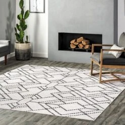 NuLOOM Echo Multi Diamond Machine Washable Area Rug