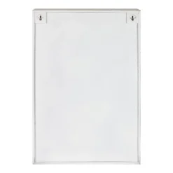 Megara Decorative Wooden Wall Hanging Curio Cabinet Whitewash Finish - Kate & Laurel All Things Decor -Decora Shop GUEST 6897b96e bb35 4f0d a048 a85899695343