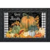 Briarwood Lane Checkered Give Thanks Primitive Doormat Thanksgivi