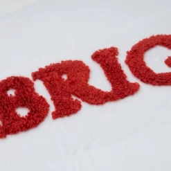 12"x20" Oversize Merry & Bright Embroidered Lumbar Throw Pillow Ivory - Evergrace