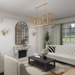 Vintage Metal Chandelier Gold - Olivia & May -Decora Shop GUEST 68fcfb99 1282 48e2 867a 0912b2c75794