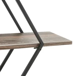 3-Tier Antigua Crossed Double Diamond Wall Shelf Unit Black/Rustic - Danya B. -Decora Shop GUEST 6a1ced27 6236 4aa3 9ea2 26a96b9a5ab8