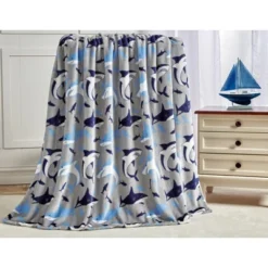 Extra Cozy And Comfy Microplush Throw Blanket (50" X 60") Shark -Decora Shop GUEST 6a7e63db 1d61 463d 85c7 f2b2353eca63