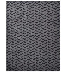 Kate Aurora Ultra Soft & Plush Gray & Black Spooky Halloween Bats Accent Throw Blanket - 50 In. W X 70 In. L -Decora Shop GUEST 6acddcaa 75f7 42ad bb3f d3ef3529de0d