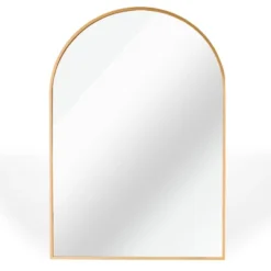 Serio 30"x 20" Arch Top Aluminum Alloy Framed Rectangular Bathroom Mirrors - The Pop Home -Decora Shop GUEST 6b86929d 78c9 422e 90d7 2aec29c29e3a