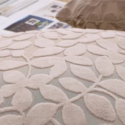 Kate Aurora Red Hook Cut Leaf Embossed Chenille Ultra Plush & Fluffy 18"x 18" Filled Accent Throw Pillow With Removable Zipper Shell/Cover -Decora Shop GUEST 6c2cf005 9ee5 46cc b3bb fdec6e9867eb