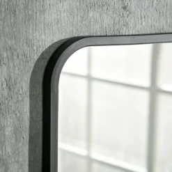 HOMCOM 34" X 21" Rectangle Modern Wall Mirror With Storage Shelf, Mirrors For Wall In Living Room, Bedroom, Black -Decora Shop GUEST 6c6c05f7 bcb4 430a be39 d57ca01592cc