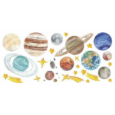 Planets Peel And Stick Giant Wall Decal - RoomMates 2 Planets Peel And Stick Giant Wall Decal - RoomMates - Image 2
