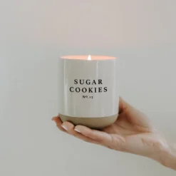 Sweet Water Decor Sugar Cookies 12oz Cream Stoneware Candle