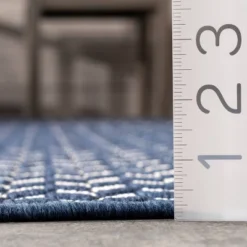 8'x10' Camryn Abstract Herringbone Indoor And Outdoor Area Rug Navy - NuLOOM -Decora Shop GUEST 6da8fc84 7861 4488 af92 6dc586791d52