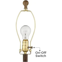 Regency Hill Glenn Rustic Farmhouse Table Lamps 27" Tall Set Of 2 Dark Terra Cotta Tapered Fabric Drum For Bedroom Living Room Bedside Nightstand Home -Decora Shop GUEST 6de6e9ec cf0c 420c 9b5b 613b807fd3f4