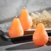 Tangerine Timber Pear Candles - Set Of 3