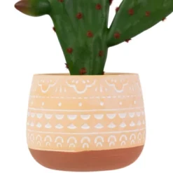 Northlight Real Touch™ Artificial Green And Red Potted Floral Cactus 9.5" -Decora Shop GUEST 70289401 b633 4264 b291 50950ab15d6e
