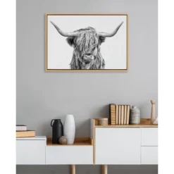 23" X 33" Sylvie Highland Cow II Framed Canvas By Simon Te Of Tai Prints Natural - Kate & Laurel All Things Decor 9 23" X 33" Sylvie Highland Cow II Framed Canvas By Simon Te Of Tai Prints Natural - Kate & Laurel All Things Decor -Decora Shop GUEST 71f56973 432f 416e 93c1 d2939a28e672