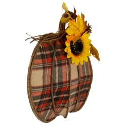 Northlight 14" Orange And Brown Plaid Fall Harvest Pumpkin Wall Decor -Decora Shop GUEST 7273aeac 31fb 499e 9dbd 14683a1dae95
