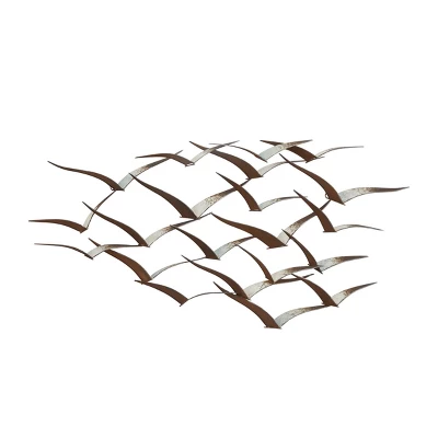 Metal Bird Flying Flock Wall Decor - Olivia & May 15 Metal Bird Flying Flock Wall Decor - Olivia & May - Image 15