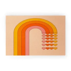 Circa78Designs Sweetheart Rainbow Looped Vinyl Welcome Mat - Society6 -Decora Shop GUEST 7404de3c b27b 4dfc ad87 b9e60eb8602b