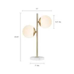 Holloway Table Lamp White/Gold -Decora Shop GUEST 749b0017 2ecd 42a0 b742 c72667d0fc02
