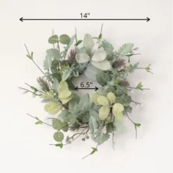 Sullivans Artificial Lambs Ear Willow Thistle Wreath -Decora Shop GUEST 75a63114 fe7f 40ce b308 e271cdf9f6e4
