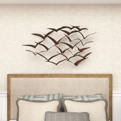 Metal Bird Flying Flock Wall Decor - Olivia & May 13 Metal Bird Flying Flock Wall Decor - Olivia & May - Image 13