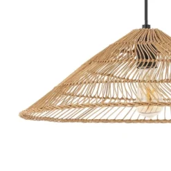 20.25" 1-Light Nova Farmhouse Coastal Rattan LED Pendant Brown - JONATHAN Y -Decora Shop GUEST 77d96bce 4b88 42be 9042 698ab0f781bf