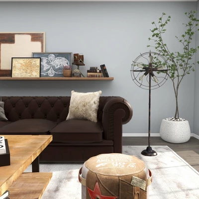 Industrial Metal Floor Lamp Brown - Olivia & May 13 Industrial Metal Floor Lamp Brown - Olivia & May - Image 13