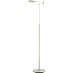 360 Lighting Zema Traditional Pharmacy Floor Lamp 49 1/2" Tall Brushed Nickel LED Adjustable Swing Arm For Living Room Reading Bedroom Offic -Decora Shop GUEST 7aaffe20 3095 45f5 ae6b 9160fa3c367a