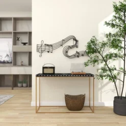 Metal Music Notes Wall Decor Black - Olivia & May -Decora Shop GUEST 820338c4 b070 4c69 851a 22aa1cf26737