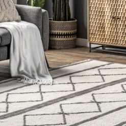 NuLOOM Sondra Machine Washable Wool Moroccan Diamond Area Rug -Decora Shop GUEST 84adb30d e2c2 40c5 98c5 bc69257c17ae